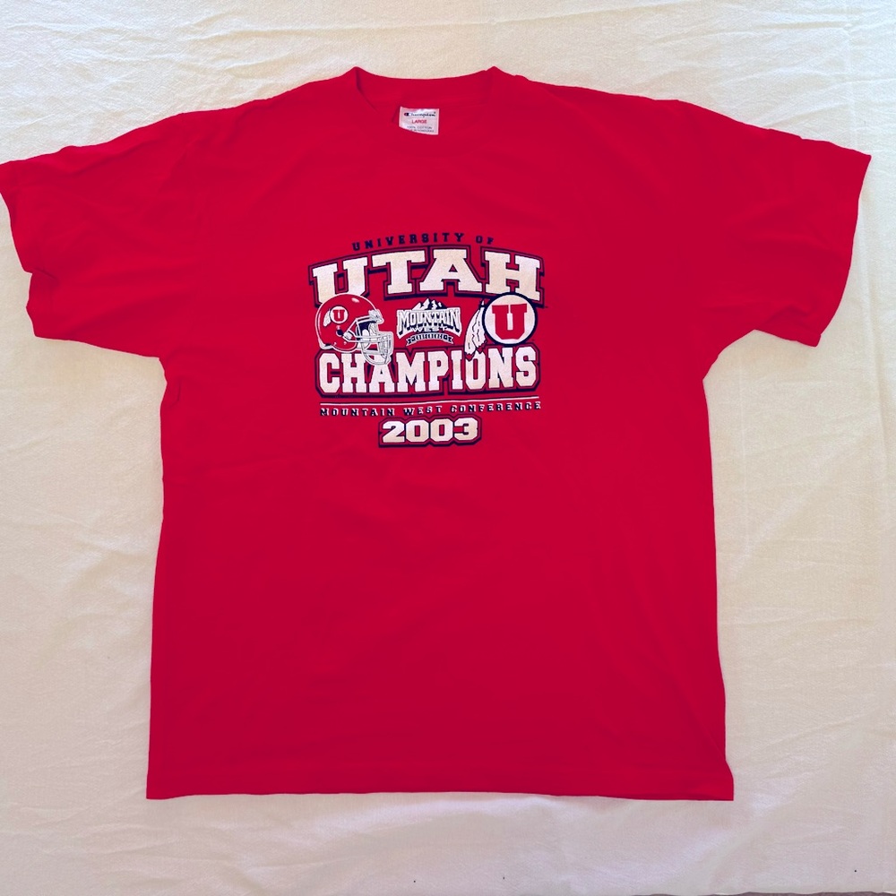 RARE! Utah Utes 2003 Conference Champions tshirt